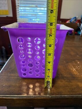 Purple Plastic Storage Caddy it does show wear otherwise in used condition
